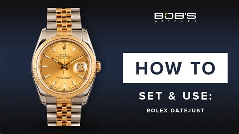 rolex how to adjust time|change time on rolex datejust.